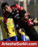 برخورد مهاجمان پرسپولیس در محوطه جریمه حریف برخورد مهاجمان پرسپولیس در محوطه جریمه حریف