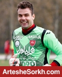 تقلید گلر پرسپولیس از هیگوئیتا + عکس تقلید گلر پرسپولیس از هیگوئیتا + عکس