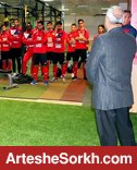 گرشاسبی در تمرین حاضر شد+عکس گرشاسبی در تمرین حاضر شد+عکس