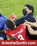 واضح ترین تصویر از برخورد شدید غلامپور با فرجی + عکس واضح ترین تصویر از برخورد شدید غلامپور با فرجی + عکس