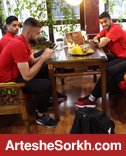 بازیکنان پرسپولیس عرق گیری کردند بازیکنان پرسپولیس عرق گیری کردند