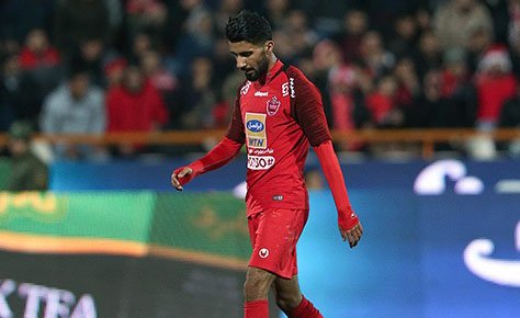قلب پرسپولیس با شماره 5 تپید قلب پرسپولیس با شماره 5 تپید